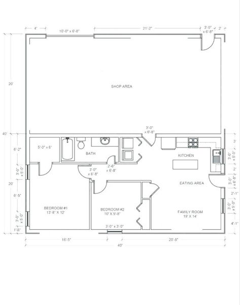 Pole Barn With Living Quarters, Metal Shop Houses, Shop With Living Quarters, Barn With Living Quarters, Metal Building House Plans, Metal House Plans, Barn Homes Floor Plans, Luxury Floor Plans, Barndominium Plans