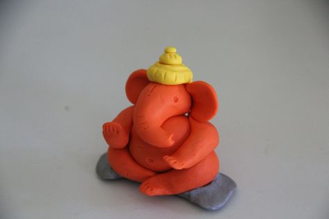 Clay For Kids, Ganpati Murti, Ganesh Chaturthi Special, Clay Ganesha, Mural Art Design, Ganesha Drawing, Ganapati Decoration, Clay Crafts For Kids, Clay Moulding