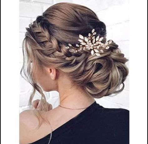 Bridal Hair Braided Updo, Neat Wedding Hair, Hoco Hairstyles For Long Hair Up, Vine Hair Accessories, Wedding Hairstyles Witchy, Bridal Updo With Headpiece And Veil, Bridal Hair Half Up With Hair Piece, Bride Updo Hairstyles With Hair Piece, Sassy Updo Hairstyles