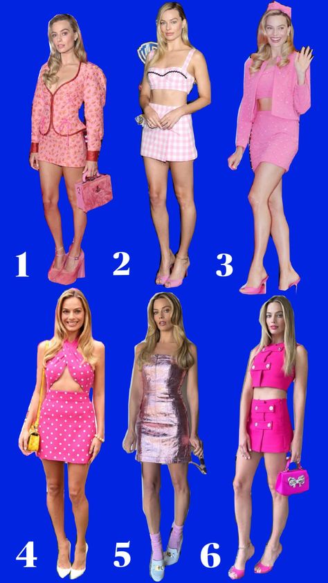 Comment your favourite one #barbie #barbiethemovie #barbiedoll #margot #margotrobbie #cuteoutfits #barbieoutfits #ootd #cuteclothes #pink #barbiecore #aesthetic Barbie Core Outfit, Barbie Fits, Barbiecore Outfit, Barbiecore Aesthetic, Barbie Inspired, Barbie Outfits, Pink Halloween, Fashion Costume, Aesthetic Vintage