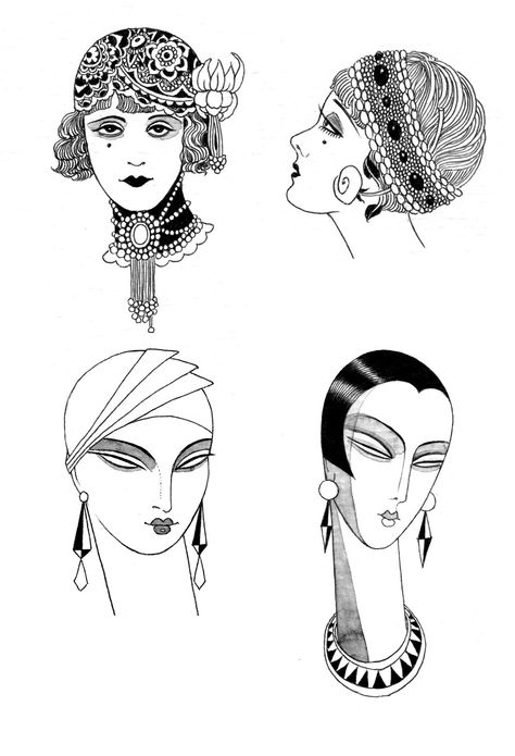 Gents and Flappers on Behance 1920 Fashion Illustration, 1920s Moodboard, Sveta Dorosheva, Art Deco Drawing, Arte Art Deco, Flapper Outfit, Art Deco Tattoo, Art Deco Artwork, Vintage Ghost