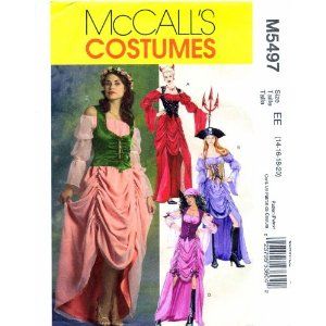 Maid Halloween, Pirate Dress, Devil Costume, Pirate Halloween, Costume Sewing Patterns, Costume Patterns, Pattern Pictures, Mccalls Sewing Patterns, Pirate Costume