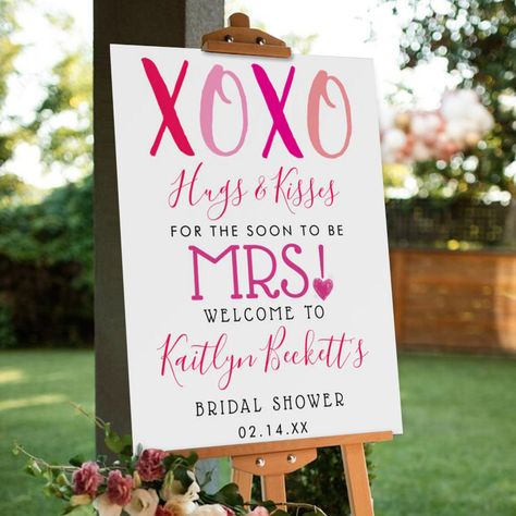 Bridal Shower Valentines, Bridal Shower Themes For February, Bridal Shower Theme February, Valentine Wedding Shower Ideas, Valentines Day Bridal Shower Ideas, Valentine Bridal Shower Theme, February Wedding Shower Ideas, Kiss The Miss Goodbye Bridal Shower Party Ideas, Valentines Theme Bridal Shower Ideas