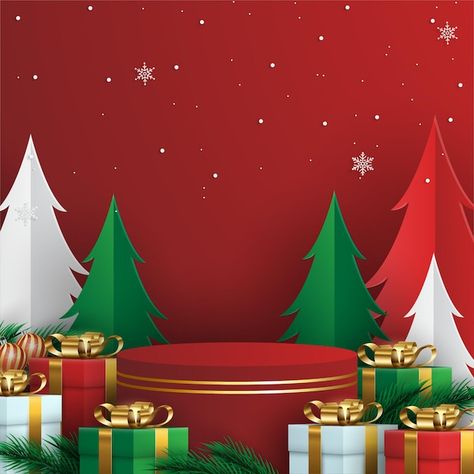 Vector merry christmas background with r... | Premium Vector #Freepik #vector #christmas-new-year #new-year-gift #christmas-podium #christmas-gold Christmas Podium, Merry Christmas Poster, Merry Christmas Vector, Merry Christmas Background, Vector Christmas, Party Background, Christmas Poster, Christmas Vectors, Christmas Background