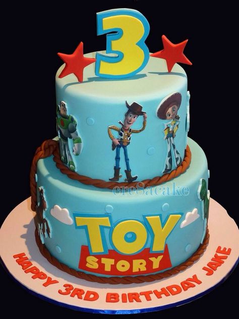 Toy Story Birthday Cake, 4de Verjaardag, Toy Story Cakes, 3rd Birthday Cakes, Story Birthday, Toy Story Birthday Party, Themed Birthday Cakes, Toy Story Birthday, Toy Story Party