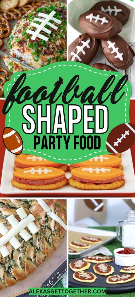 Football Party Food Themes, High School Football Tailgate Food, Football Shaped Food Ideas, Football Salad Recipes, 49er Snacks, Fantasy Draft Party Food, Vegetarian Super Bowl Food Appetizers, Chiefs Game Day Food, Game Day Party Ideas