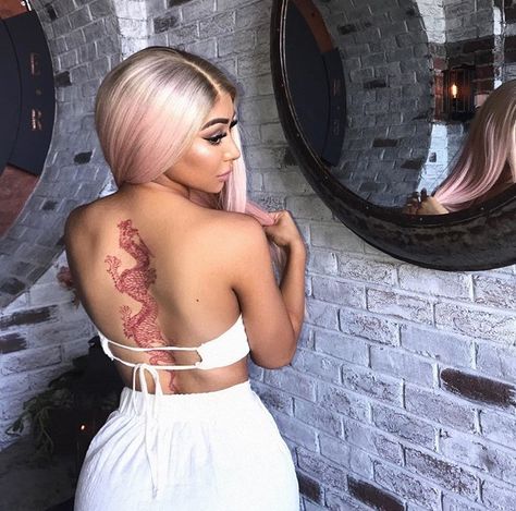 Nikita Dragun Nikita Dragun Tattoo, Instagram Baddie Tattoos, Lipstick Last Longer, Baddie Tattoos, Nikita Dragun, Tattoo Back, Instagram Baddie, Dream Tattoos, Long Lasting Lipstick