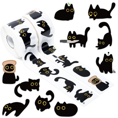 PRICES MAY VARY. Charming Cat Characters: Dive into the world of cuteness with our Whimsical Cat Sticker Set featuring 10 delightful cartoon cat designs. From playful stretching to sleepy moments, each of the 100 stickers per design captures the endearing essence of these feline friends. Top-Quality & Easy Application: Crafted with premium materials, these stickers boast excellent quality and adherence. Effortlessly apply them to various surfaces, from everyday items to party decorations. The st The 100 Stickers, Cat Daycare, Cat Party Favors, Stickers Amazon, Cat Sticker Set, Cat Merch, Cat Travel Carrier, Camping With Cats, Adult Stickers