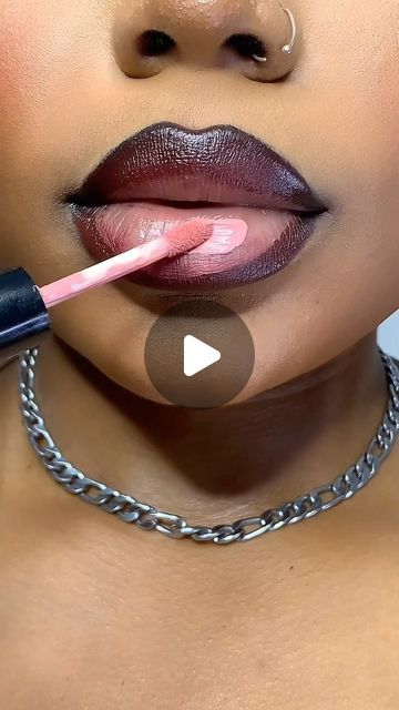 Momoh Blessing on Instagram: "My obsession with pink lip combos???   I don’t wanna be saved though 😁   @classicmakeupusa lip stain (VIP) @avourcosmetics Lipstick 038  #lipcombos #blackgirlmakeup #beautycreator #nigerianbeautycreator #makeup #upclose" Good Lip Combos, Lip Combos For Black Women, Lipstick Combos, Pink Lip Combo, Black Lipstick Makeup, Claudia Jessie, Flower Lipstick, Lip Combos, Lipstick For Dark Skin