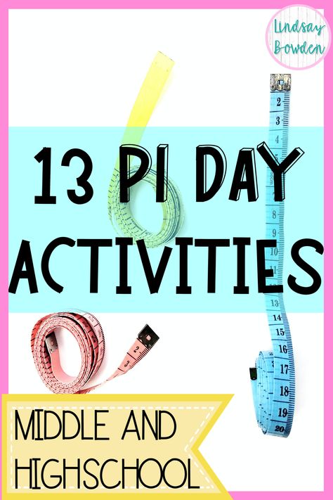 High School Pi Day Activities, Pi Day Middle School Math Activities, National Pi Day Activities, Pi Day Activities 5th Grade, Pi Day Science Activities, Pi Day Celebration Ideas, Math Night Activities Middle School, Pi Day Birthday Party, Pi Day Snacks For School