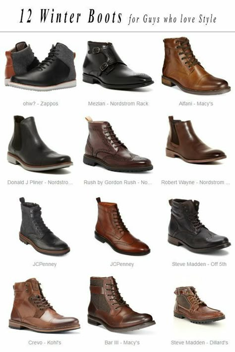 Men’s Dress Boots, Mens Winter Boots Fashion, Boots For Guys, Mens Dress Shoes Guide, Winter Boots Men, Winter Boots For Men, Boots Outfit Men, Mens Dress Boots, Leather Formal Shoes