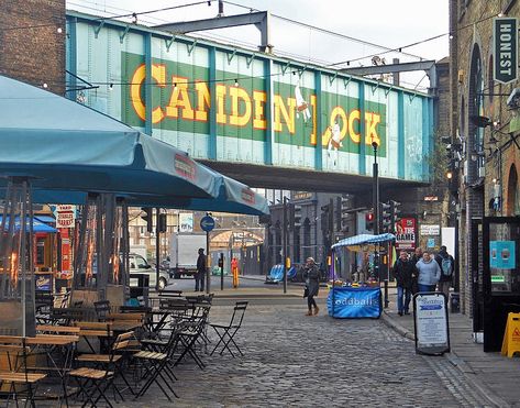 Camden Town in London Camden Town London, Urban Textiles, London Lights, Uk Aesthetic, Camden Street, London Camden, Camden Lock, Customer Profile, Camden Yards