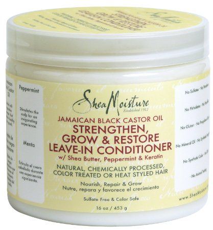 Shea Moisture Jamaican Black Castor Oil Strengthen, Grow & Restore Leave-In Conditioner 16oz Shea Moisture Deep Conditioner, Castor Oil For Hair Growth, Crown Queen, Desired Reality, Shea Moisture, Castor Oil For Hair, Jamaican Black Castor Oil, Scalp Oil, Black Castor Oil