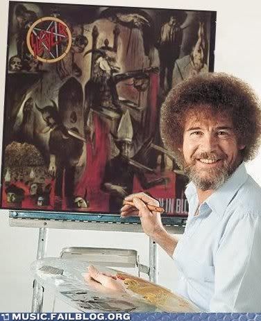 And Now We're Gonna Paint a Happy Little Demon Bob Ross, Beautiful Painting, Be Cool, A Teen, Reign, Always Be, And Now, Fails, Paint