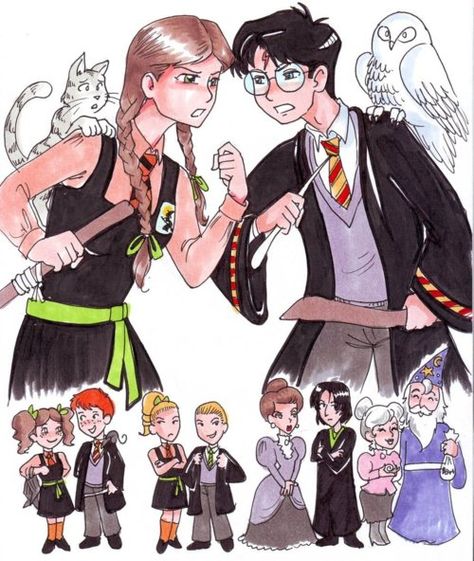 The Worst Witch vs Harry Potter The Worst Witch Fanart, Mildred Hubble, Jill Murphy, Worst Witch, W.i.t.c.h Fanart, Professor Severus Snape, Harry Potter Cosplay, Hogwarts Letter, Witch Diy