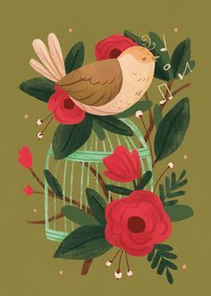 Creativity Ideas, Bird Drawings, Bird Illustration, Personal Project, Christmas Illustration, Creative Industries, 12 Days Of Christmas, Behance Net, Birds Painting