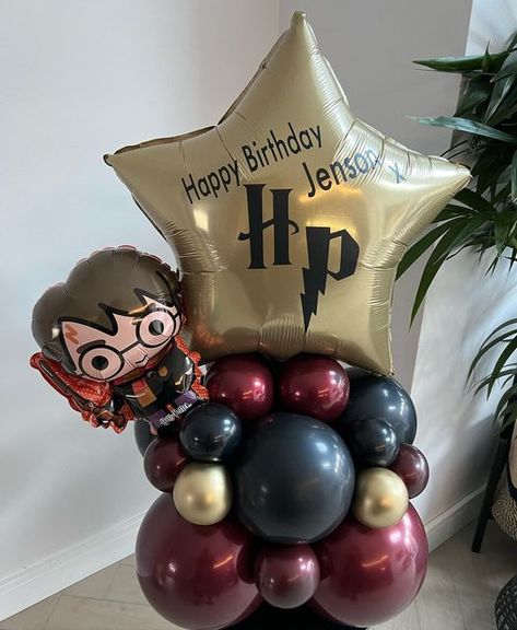 Harry Potter Balloons Decorations, Harry Potter Birthday Balloons, Harry Potter Birthday Party Decorations, Harry Potter Balloons, Harry Potter Birthday Decorations, Husband Birthday Parties, Harry Potter Theme Birthday, Cumpleaños Harry Potter, Harry Potter Bday