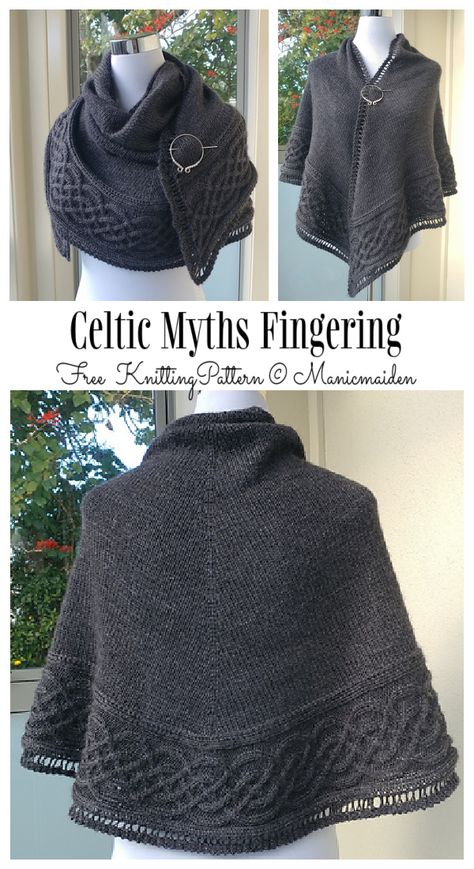 Celtic Shawl, Outlander Knitting Patterns, Outlander Knitting, Celtic Myth, Easy Knitting Projects, Knitted Shawl, Summer Trends Outfits, Pattern Knitting, Shawl Knitting Patterns