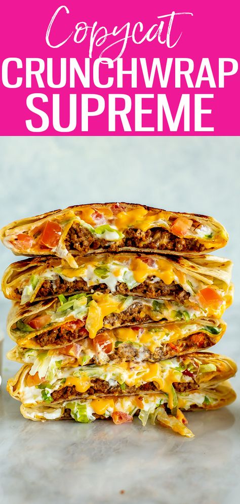 Copycat Taco Bell Crunchwrap Supreme Homemade Crunch Wraps Taco Bells, Taco Bell Copycat Crunchwrap Supreme, Taco Bell Crunchwrap Supreme Recipe, Homemade Tacobell Crunchwrap, Weight Watchers Cheeseburger Crunch Wrap, Diy Crunchwrap Supreme, Crunch Wrap Taco Bell, How To Make A Crunchwrap Supreme, Crunch Wraps Taco Bell