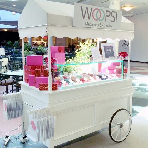 Flavor Macarons, Sweets Cart, Kiosk Store, Bike Food, Candy Car, Funnel Cakes, Food For Special Event, Sweet Carts, Food Kiosk