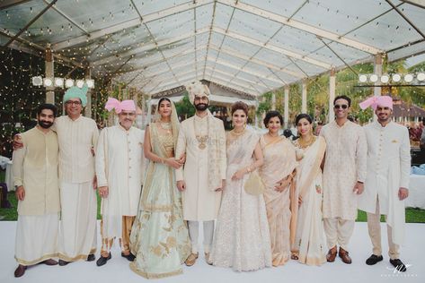 Lovely pastel themed outfits for the family with the bride & groom | WedMeGood| Neeraj & Maya|#wedmegood #indianweddings #pasteloutfits #pastellehenga #lehenga Centrepiece Ideas, Bridesmaids Photos, Coordinating Outfits, Wedding Function, Pastel Wedding, Wedding Family, Indian Weddings, Wedding Photography Poses, Indian Wedding Dress