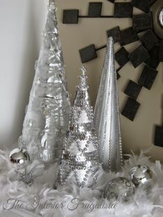 How To Make Beaded Christmas Cone Trees on a budget | The Interior Frugalista Sea Shell Christmas Tree, Christmas Cone Trees, Sea Shell Christmas, Trees Craft, Tulle Christmas Trees, Christmas Diy's, Diy Christmas Ideas, Shell Tree, Diy Paper Christmas Tree