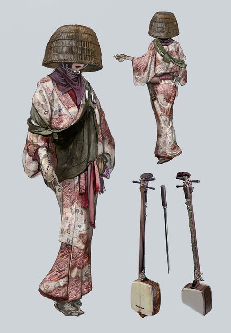 Sekiro Character Design, Sekiro Artwork, Fromsoftware Concept Art, Yokai Concept Art, Sekiro Concept Art, Japan Concept Art, Water Concept Art, Videogame Concept Art, Fromsoftware Art