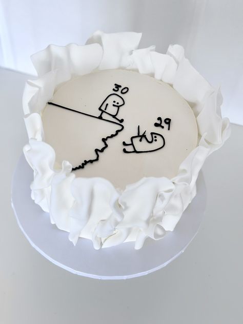 29th Birthday Cakes, 21st Birthday Pictures, Simple Henna Designs Hand, Two Personalities, Cartoon Birthday Cake, 30 Cake, 30th Birthday Funny, 30 Birthday Cake, Funny Birthday Cakes