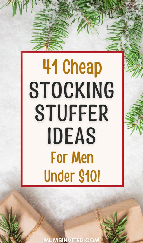 Looking for budget-friendly, cheap stocking stuffers for the special men in your life? Browse this roundup of unique, inexpensive small gifts under $10. Find funny, useful Christmas stocking stuffers like bar tools, phone gadgets, office toys, grooming products, grilling accessories, novelty socks, coffee fixings & so much more! Ideal for boyfriends, husbands, dads, brothers. Affordable little gifts that pack a punch. mens stocking stuffers. men’s stocking stuffers. stocking fillers for men. Boyfriend Christmas Stocking Stuffers, His Stocking Stuffers, Small Christmas Present Ideas, Stocking Stuffer Ideas For Boyfriend, Boyfriend Stocking Stuffers Ideas, Grandpa Stocking Stuffers, Cheap Christmas Gifts For Men, Stocking Stuffer For Boyfriend, What To Put In Stockings Gift Ideas