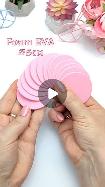 How To Make Flower Of Paper, Making Flower With Paper, Foam Flower Crafts, Flower Making Ideas Paper, How To Make Paper Flowers Rose, Paper Rose Making, Paper Flower Craft Ideas, How To Make Rose Flower, Rose Making Crafts