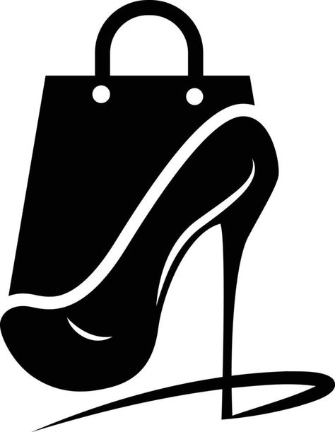 Woman Shoe Logo, Footwear Icon, Lady Boots Shop Symbol vector icon logo template Fashion Designers Logo, Shoes Template Design, Footwear Logo Design, Shoes Logo Design, Bag Logo Design, Footwear Logo, Shoe Logo Design, Shopping Logo, Logo Design Women