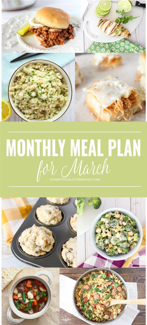 April Meal Plan, March Meal Plan, Family Dinner Planning, Monthly Meal Plan, What Is For Dinner, Monthly Meal Planning, Low Carb Meal Plan, Family Meal Planning, Dinner Plan