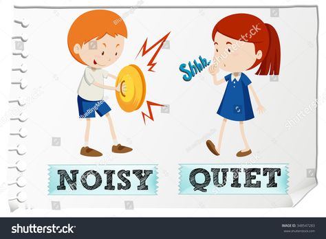 Opposite adjectives with noisy and quiet illustration #Ad , #AD, #noisy#adjectives#illustration#quiet Quiet Illustration, Background For Photography, Stock Vector, Royalty Free Stock Photos, Royalty Free, Stock Images, Stock Photos, Photography