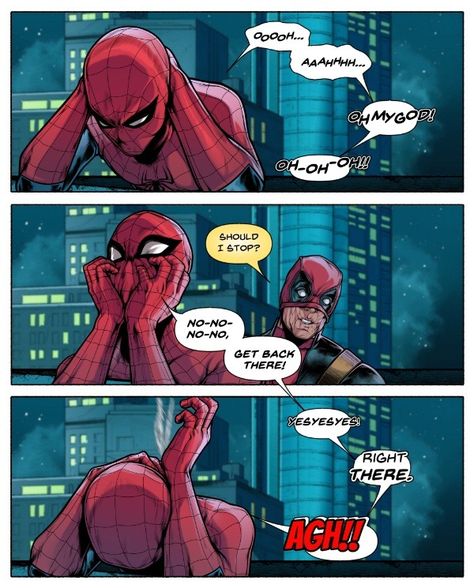 Spiderman Deadpool Comic, Spideypool Comic, Deadpool Y Spiderman, Deadpool X Spiderman, Deadpool Funny, Friend In Need, Deadpool And Spiderman, Deadpool Comic, Marvel Fan Art