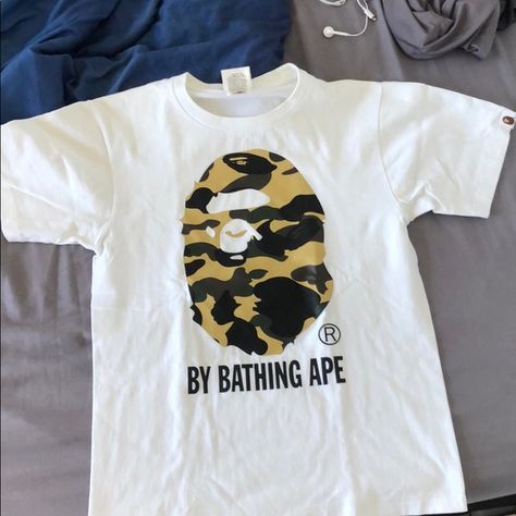 $ Bape Shirt Outfit, Lucio 101, Bape Tshirt, Bape Tee, Bape Shoes, Bape T Shirt, Bape Shirt, Bape Hoodie, Street Style Outfits Men