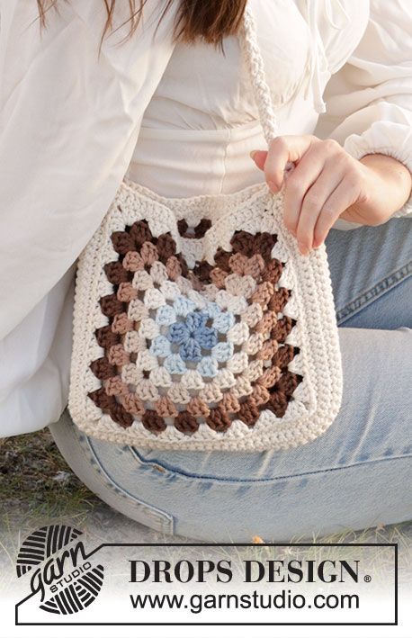 Sac Granny Square, Granny Square Haken, Tote Crochet, Crossbody Bag Pattern, Crochet Bag Pattern Free, Bag Pattern Free, Crochet Handbags Patterns, Handbag Pattern, Crochet Purse Patterns