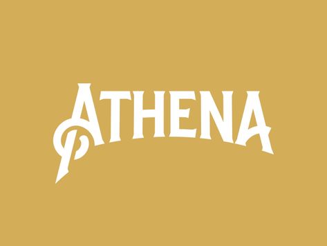 Athena - Logo Design by Gilles Verschuere on Dribbble Coin Logo, T Shirt Logo Design, Logo Minimalista, Trendy Logos, Clothing Brand Logos, Logo Unique, Shirt Logo Design, Logo Luxury, Logo And Identity