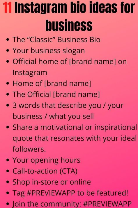 11 Instagram bio ideas for business👊👊👊 This Instagram bio ideas for business can help you get more followers. Instagram tips| Instagram bio| Instagram bio ideas| Instagram Marketing| Instagram business #instagrambio #instagramtips #instagrambioideas Cleaning Bio Ideas, Instagram Bio For Business Account, Business Bio Ideas, Business Instagram Ideas, Instagram Bio Ideas, Business Vision Board, Instagram Business Account, Business Vision, Content Inspiration