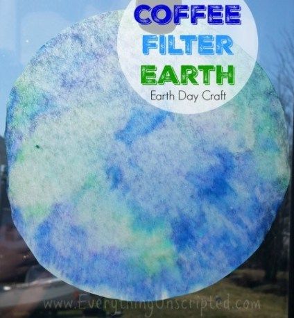 Crafts With Coffee Filters, Earth Day Craft, High School Art Lesson Plans, Earth Craft, Craft Coffee, Mug Of Coffee, Coffee Filter Crafts, Sensory Crafts, Earth Day Crafts