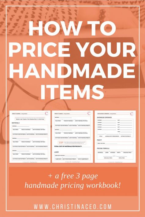 Pricing Formula, Free Workbook, Small Business Success, Furniture Luxury, Craft Show Ideas, Crafts To Make And Sell, Furniture Stores, Etsy Business, Craft Sale