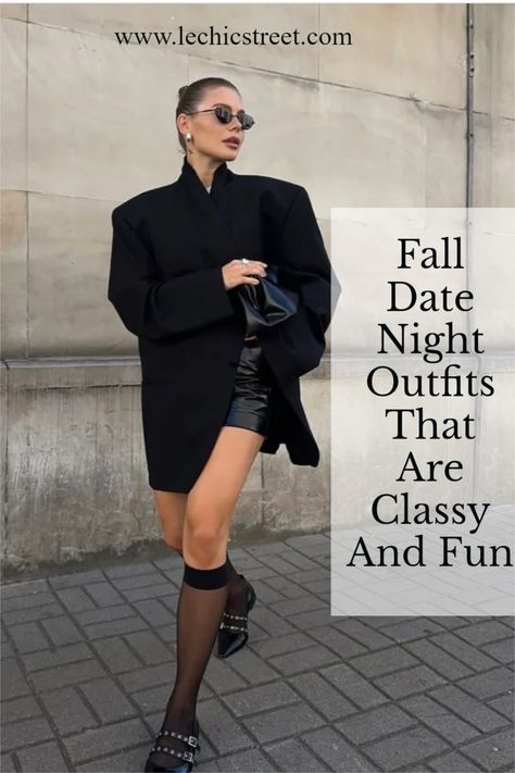 date night outfit, date night outfits, fall fashion, fall fashion 2024, fall outfits, date night aesthetic, date night look, date night looks, first date looks Autumnal Night Out Outfit, Nyc Night Outfit Fall, Fall 2024 Date Outfits, Casual Party Outfit Winter Night, Elegant Going Out Outfits Classy, Fall Fancy Dinner Outfit, Speakeasy Date Night Outfit, All Black Dinner Outfit Classy, Date Night In Paris Outfit