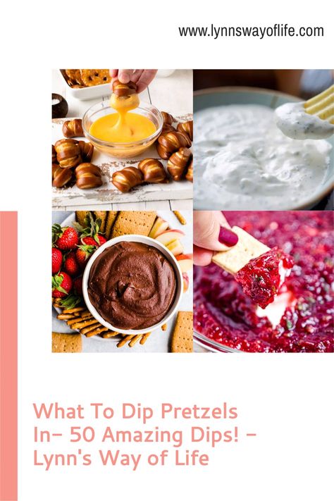 Looking for what to dip pretzels in? Look no further than these 50 amazing recipes! Whether dipping hard pretzels, soft pretzels, pretzel sticks, tortilla dips, or crunchy veggies, these easy dip recipes are the answer! Tortilla Dips, Dip Pretzels, Hard Pretzels, Amazing Dips, Easy Dip Recipes, Homemade Nacho Cheese Sauce, Chocolate Chip Dip, Ranch Dressing Recipe Homemade, Crunchy Veggies