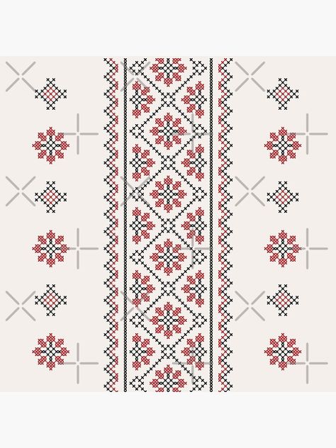 Jordanian Embroidery Pattern, Arabic Embroidery Pattern, Arabic Embroidery Design, Jordanian Pattern, Jordanian Art, Arab Embroidery, Tatreez Pattern Design, Traditional Embroidery Designs, Tatreez Pattern