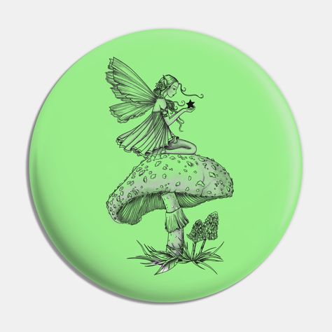 Fairy Sitting On Mushroom Tattoo, Fairy Sitting On Mushroom, Sitting On Mushroom, Fairy Sitting, Pretty Fairy, Mushroom Tattoo, Fairy Design, Mushroom Tattoos, Mushroom Fairy