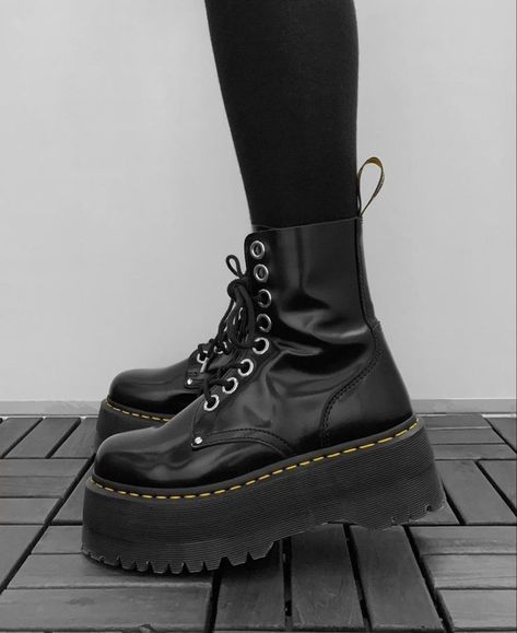 Jadon Max Platform Boot, Jadon Max, Platform Doc Martens, Fairy Shoes, Goth Boots, Doc Martens Boots, Dave Mustaine, Black Platform Boots, Swag Shoes