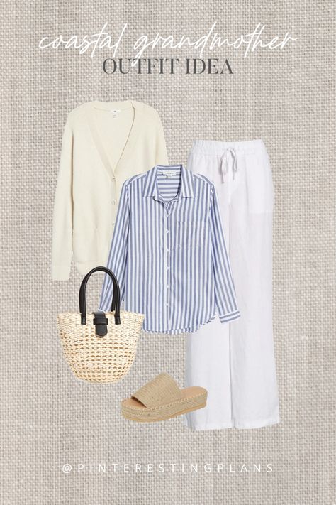 Grandmother Style, Grandmother Aesthetic, Coastal Fashion, Elizabeth James, Nancy Meyers, Clothing Aesthetic, Cool Winter, Coastal Grandmother, Seasonal Color Analysis