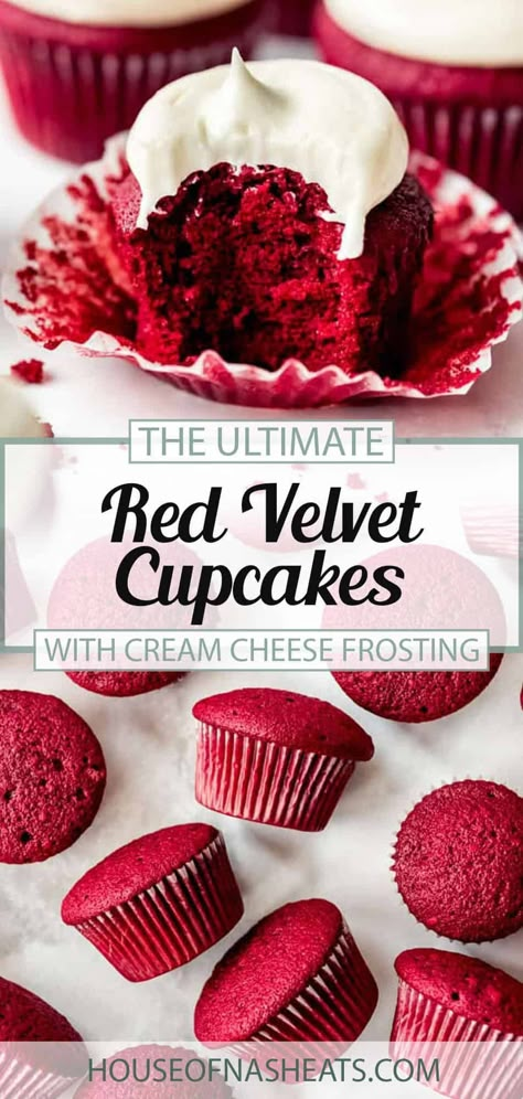 Moist Red Velvet Cupcakes, Best Vanilla Buttercream, Perfect Cupcakes, Red Velvet Cupcakes Recipe, Red Cupcakes, Velvet Cake Recipes, Homemade Vanilla Extract, Cupcakes With Cream Cheese Frosting, Homemade Cupcakes