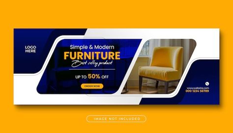 Creative Facebook Cover, Product Sale, Facebook Cover Design, Web Banner, Banner Template, Facebook Cover, Design Furniture, Furniture Sale, Cover Design