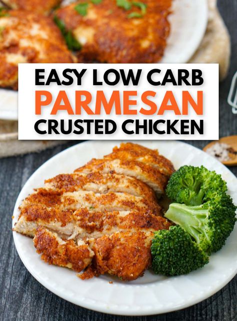 Atkins Chicken Recipes, Keto Crusted Chicken, Keto Parmesan Crusted Chicken Air Fryer, Keto Chicken Fried Chicken, Low Calorie Parmesan Crusted Chicken, Low Carb Crispy Chicken Cutlet, Parmesan Crusted Chicken No Bread Crumbs, Ww Parmesan Crusted Chicken, Keto Breading For Chicken