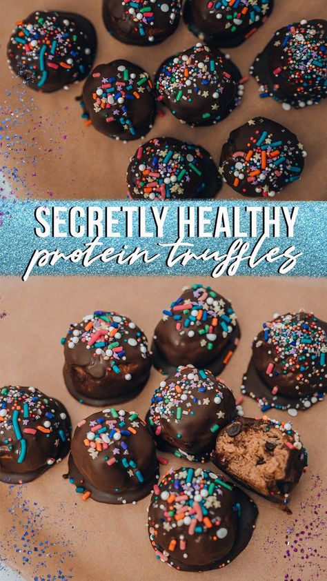 Who knew you could make chocolate truffles out of protein powder!? These chocolate covered protein truffles are secretly healthy & an amazing afternoon snack, post workout treat or after dinner dessert when you're trying to stay healthy but craving something sweet! #proteintruffles #proteinballs #arbonne #healthyliving #winter #holidays #tistheseason #christmas #festive #recipe #easyrecipe #holidayrecipe #christmasrecipe #food #xmas #2020 #holidayvibes #cooking #baking Protein Powder Cake Pops, Arbonne Diet, Protein Cake Pops, Best Tasting Protein Powder, Protein Truffles, Arbonne Recipes, Healthy Hacks, Hosting Brunch, Tree Nut Allergy